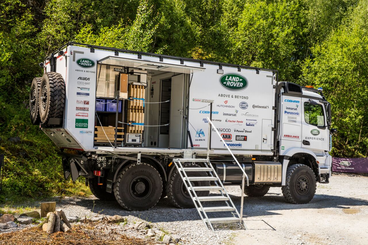Versorgungsfahrzeug Landrover Experience